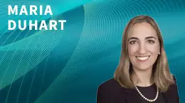 A headshot of Maria Duhart