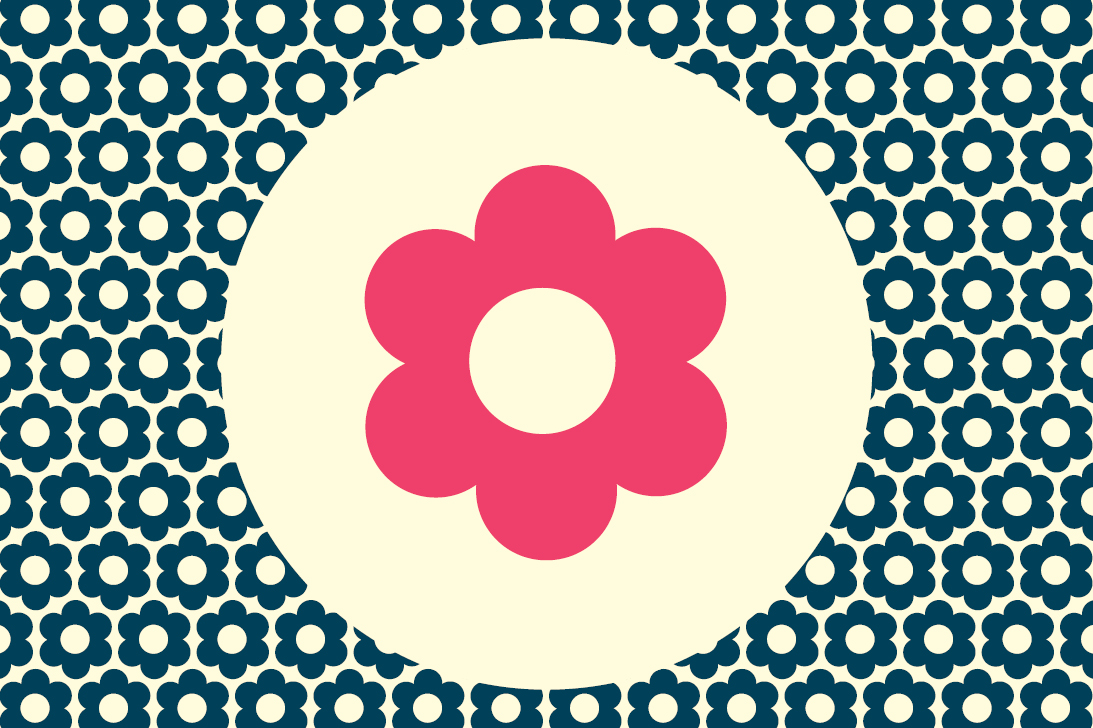 A flower in pink and in center of a flower background A flower in pink and in center of a flower background
