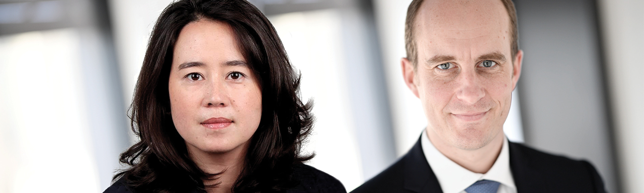 Headshots of Caroline Tran and Julien Guenot Headshots of Caroline Tran and Julien Guenot