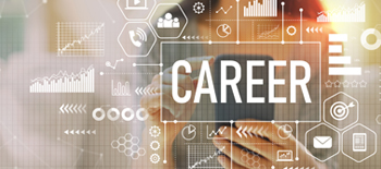 A graphic for career with Career written in big and in center A graphic for career with Career written in big and in center