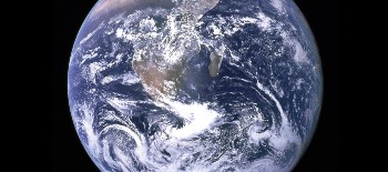 A picture of earth from the space