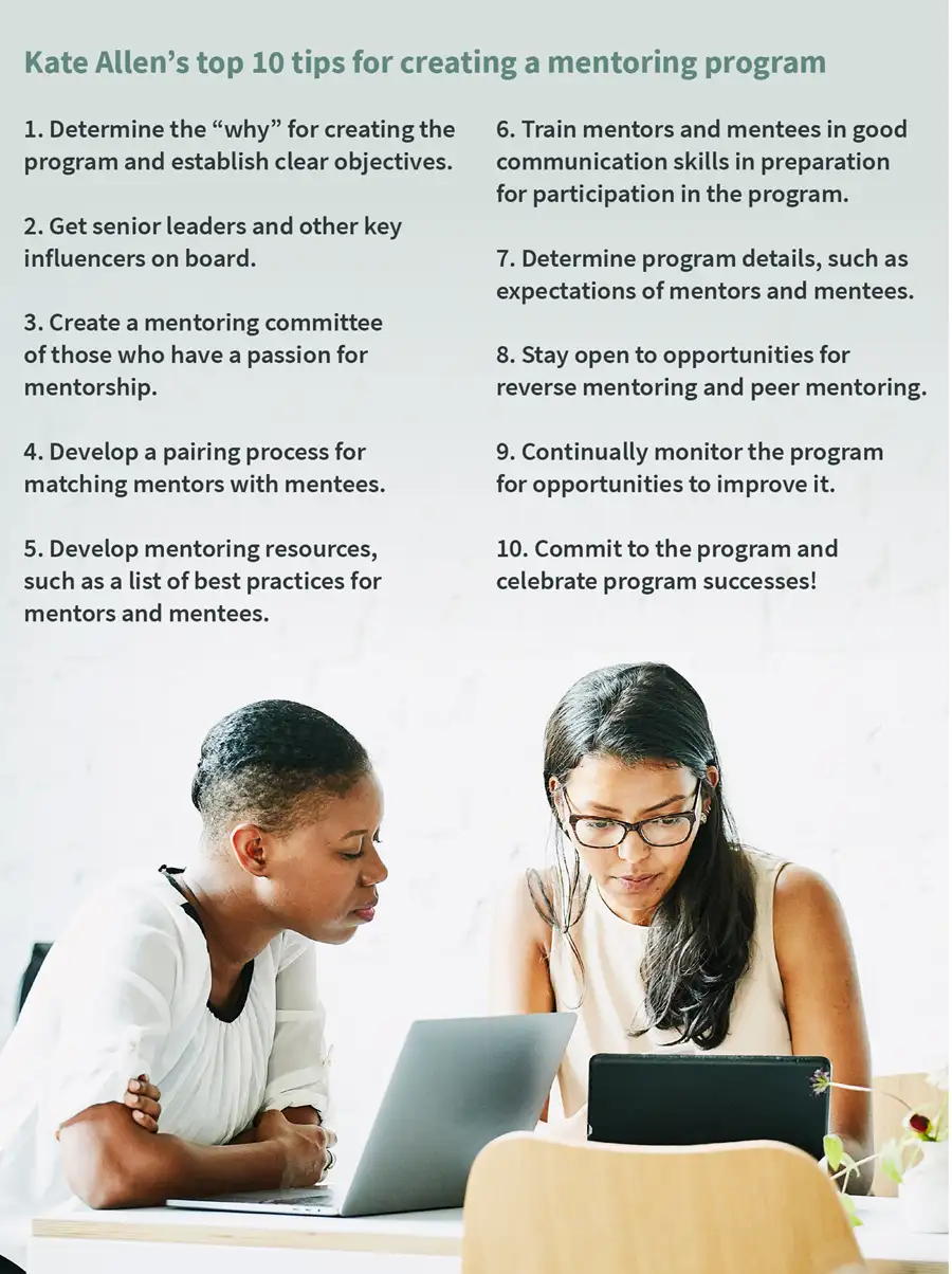 10 tips to create a mentoring program