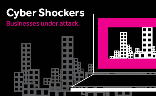Cyber shockers infographic  Businesses under attack